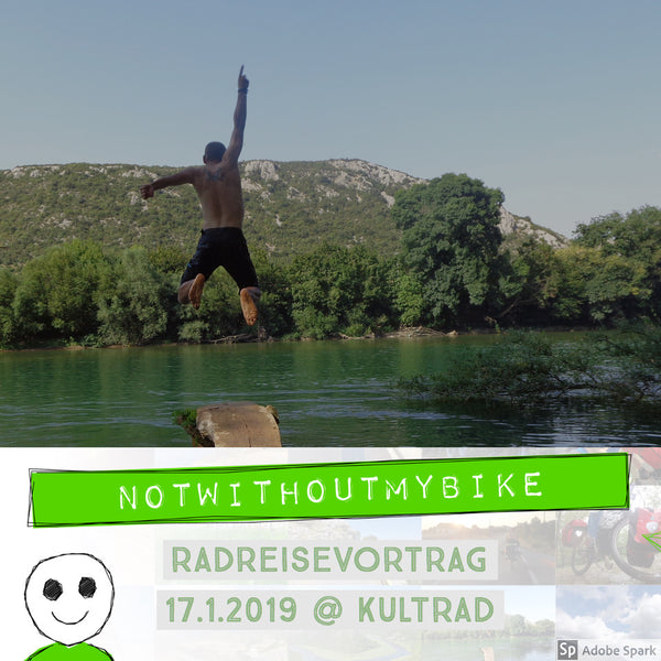 Radreisevortrag: Not Without My Bike - Do 17.01. 19 Uhr