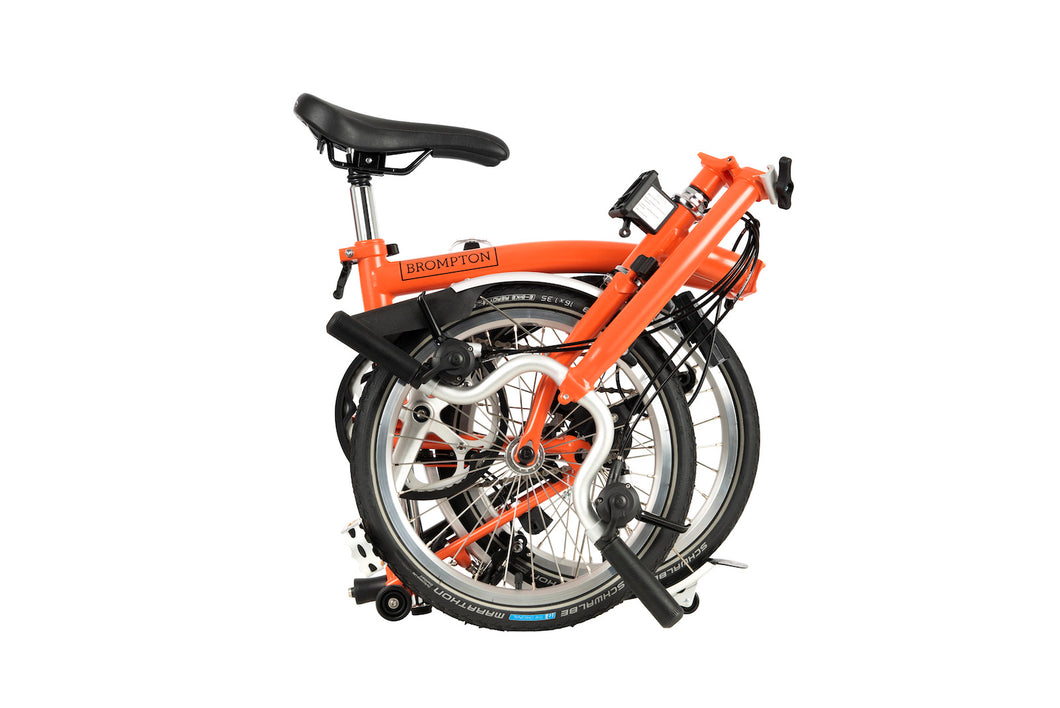 Brompton Faltrad C Line Utility Fire Coral High Kultrad Berlin