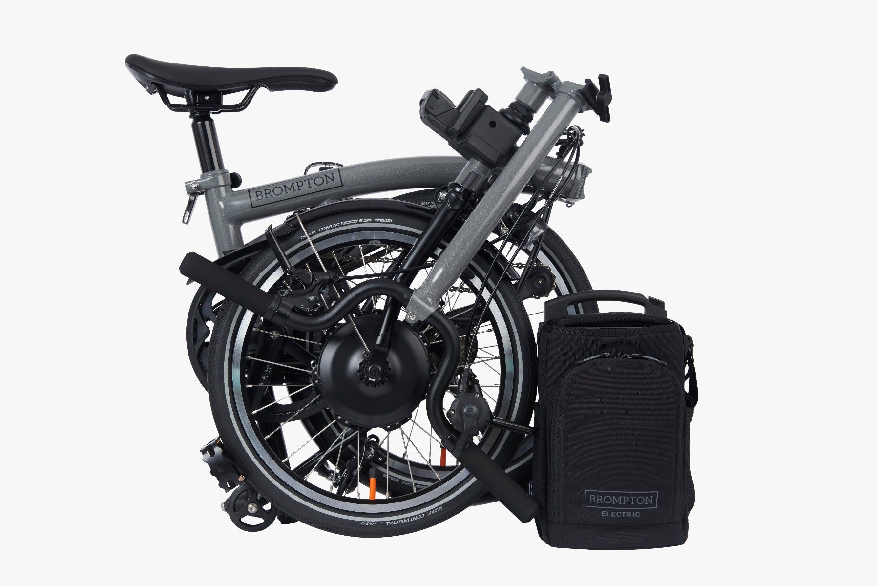 brompton klapprad berlin Brompton Faltrad P Line Electric Urban Storm Grey Metallic - High – KULTRAD