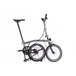 Brompton Faltrad P Line Urban Storm Grey Metallic High