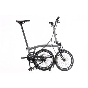 Brompton Faltrad P Line Urban Storm Grey Metallic Mid